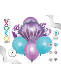 Set Concha 7Pc Globos