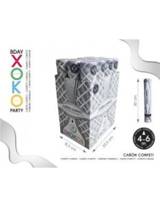 Cañon Confetti Plata 30Cm