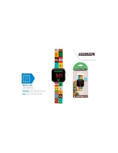 Reloj Led Minecraft